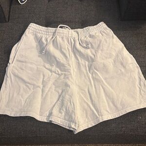 SKIMS Light Gray Athletic Shorts, L EUC